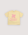 The new society - tns logo t-shirt - soft lemon