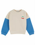 Emile et Ida - cherry sweatshirt - cream