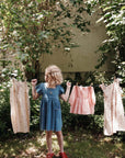 Emile et Ida - denim embroidered dress - denim light