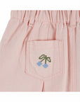 Emile et Ida - cherry pockets canvas skirt - macaron