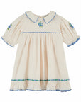 Emile et Ida - embroidered dress - cream