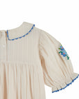 Emile et Ida - embroidered dress - cream