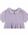 Emile et Ida - smocked embroidered dress - wisteria