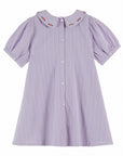 Emile et Ida - smocked embroidered dress - wisteria