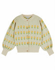 Emile et Ida - flowers cardigan - beige clare
