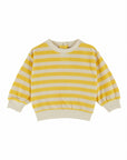 Emile et Ida - baby - striped terry sweatshirt - mimosa