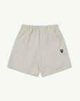 Main story - fleece baggy shorts - ecru melange