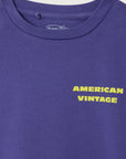 American Vintage - fizvalley t-shirt - myrtille