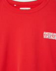 American Vintage - ykobow crop t-shirt - strawberry