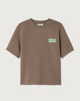 American Vintage - evona short sleeve sweatshirt - marron
