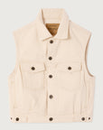 American Vintage - snopdog denim vest - ecru