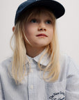 The New Society - isla crop shirt - isla stripes