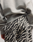The New Society - teens - barrel denim trousers - zebra