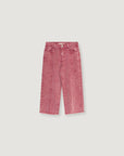 The New Society - wide leg denim trousers - rumba red