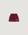 The New Society - TNS logo skirt - rumba red