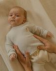 1+ in the family - avignon - bamboo polar pants - ecru