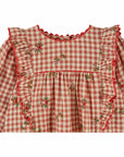 Emile et Ida - volant embroidered dress - vichy
