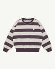 Main Story - bubble fleece sweatshirt - conker stripe