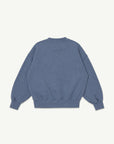 Main Story - crew fleece sweatshirt - blue melange