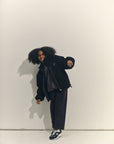 Main Story - teddy fleece jacket - black
