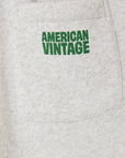 American Vintage - baptown joggers - grey melange