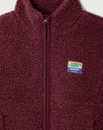 American Vintage - hoktown teddy jacket - bordeaux