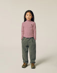 the campamento - kids - Burgundy Stripes Turtle Neck Tshirt