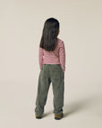 the campamento - kids - Burgundy Stripes Turtle Neck Tshirt
