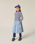 the campamento - kids - Blue Stripes Turtle Neck Tshirt