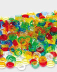 Sensory play - transparant stackable counters