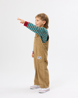 Goldie + Ace - blake - corduroy utility overalls - tan
