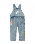 Goldie + Ace - the smurfs - patch austin overalls