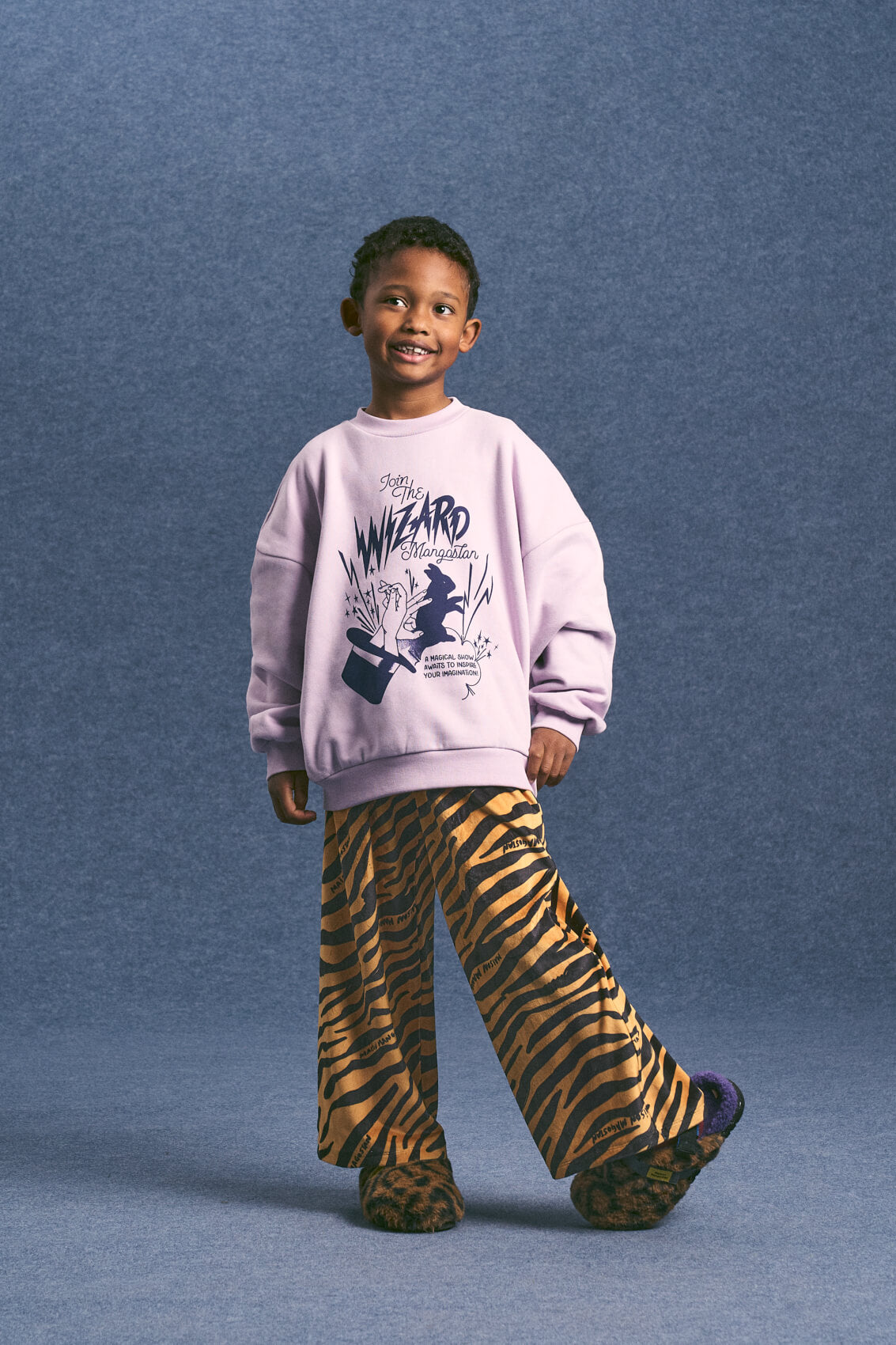 Maison Mangostan - tiger velvet trousers - curry