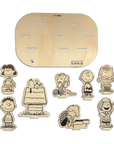 Ooly x peanuts - color in wooden scene kit