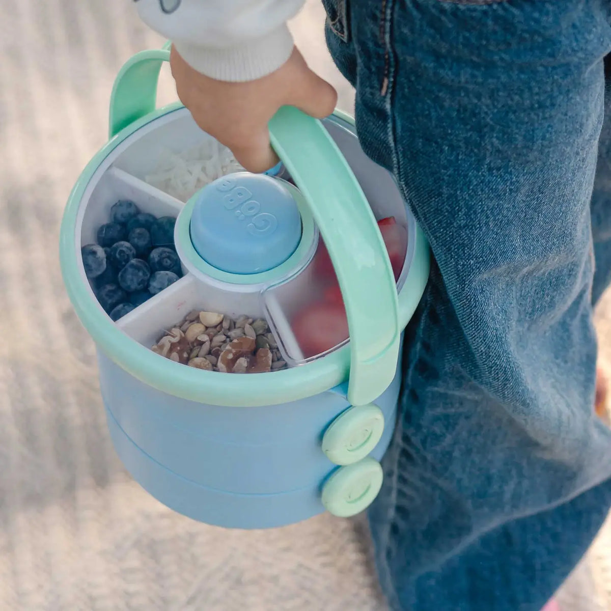 Gobe - On-The-Go Lunchstack with Snack Spinner - twinberry