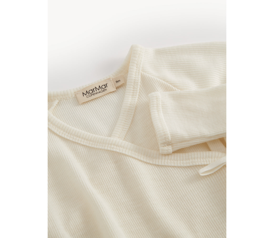 maramar - rubetta - wool rib onesie - natural