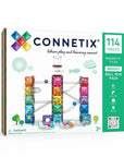 Connetix - magnetic tiles - bright ball run - 114 pcs