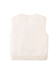 Gingersnaps - louise trellis knitted vest with flower embroidery