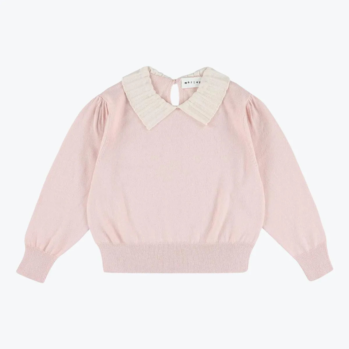 Morley - zamora - merino cropped pull - soft peach