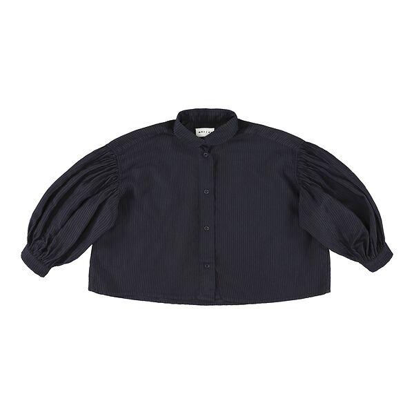 Morley - zita - chana crop shirt - blue