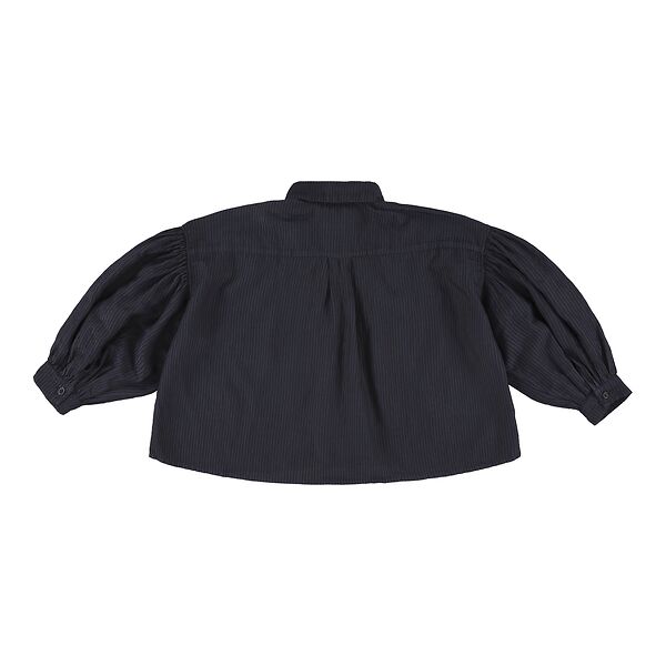Morley - zita - chana crop shirt - blue