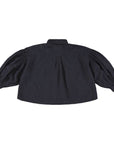 Morley - zita - chana crop shirt - blue