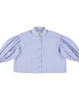 Morley - zita - wally crop shirt - light blue