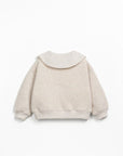 Play up - kids - fleece collar sweater - tones