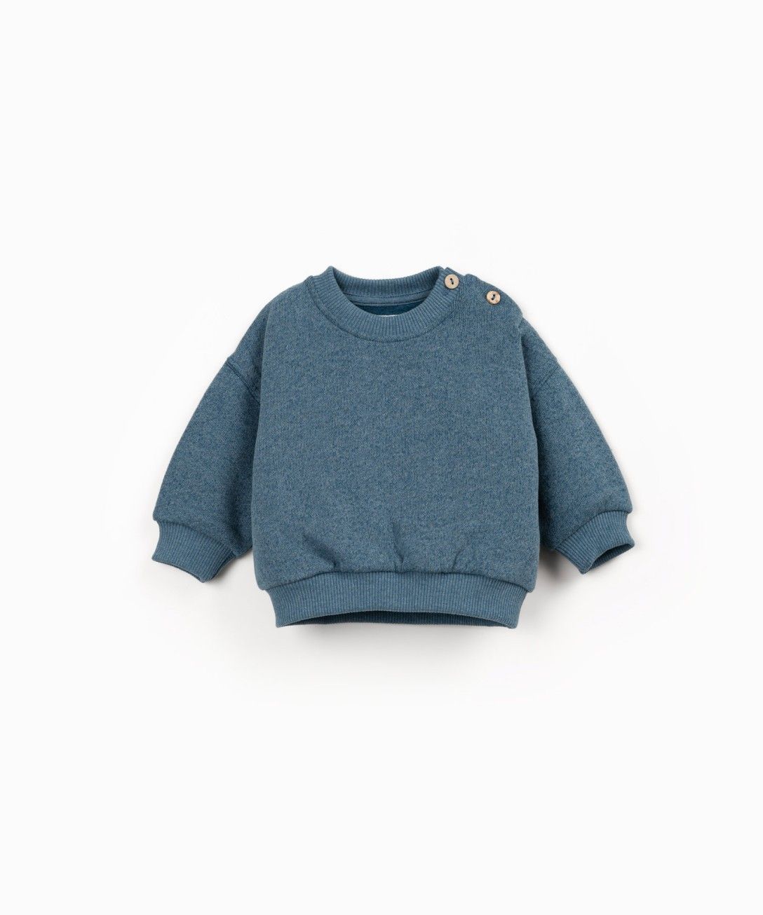 Play up - baby - fleece sweater - cyanotype
