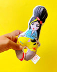 Amy Winehouse rattle - yellow