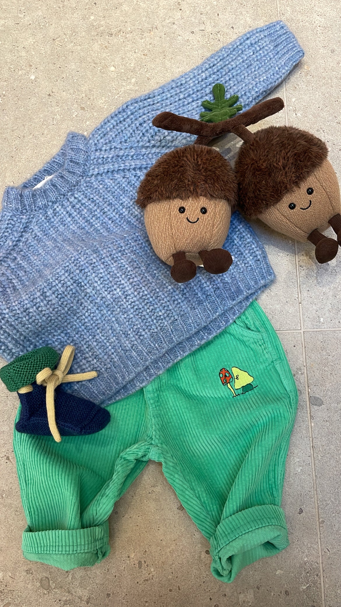 Pequeno tocon - wool sweater - light blue