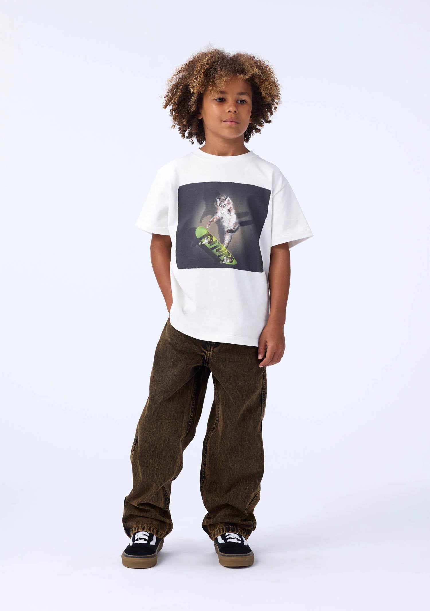 Molo - riley - sCATe t-shirt - white