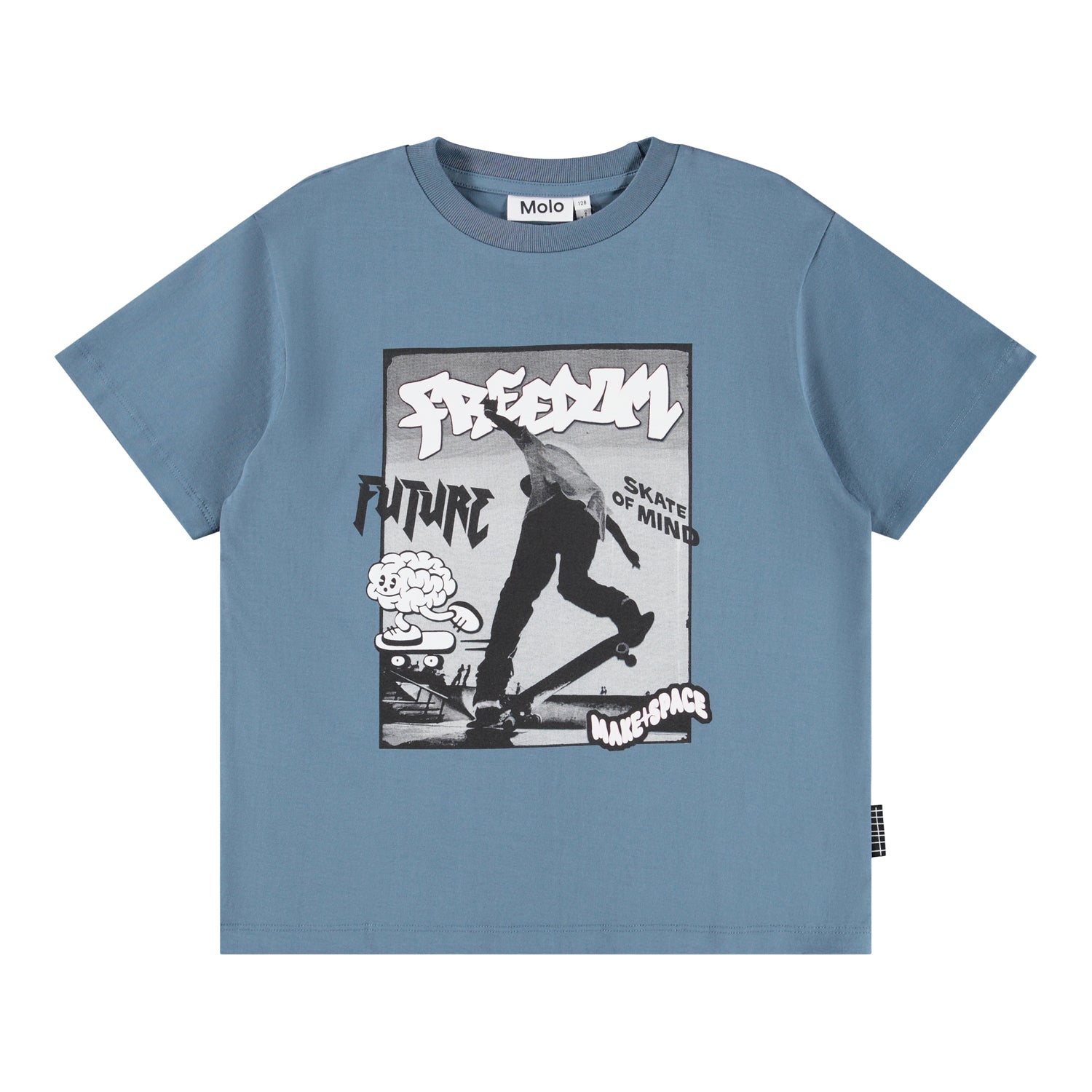 Molo - rodney - freedom skate t-shirt - blue