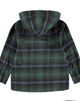 Molo - rizz - checked hooded overshirt - galaxy